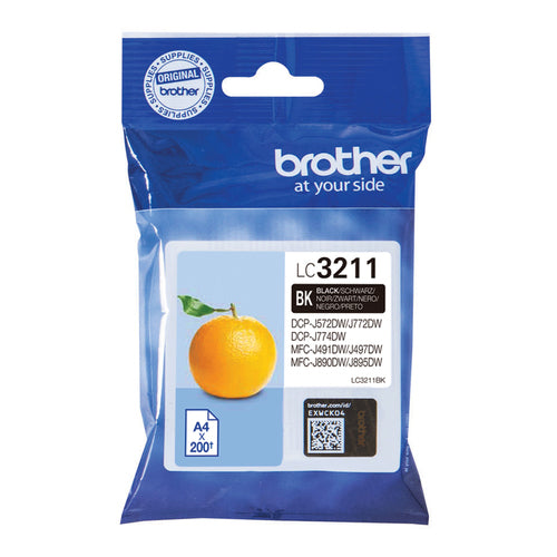 Brother LC3211BK ink cartridge 1 pc(s) Original Black Brother LC3211BK ink cartridge 1 pc(s) Original Black
